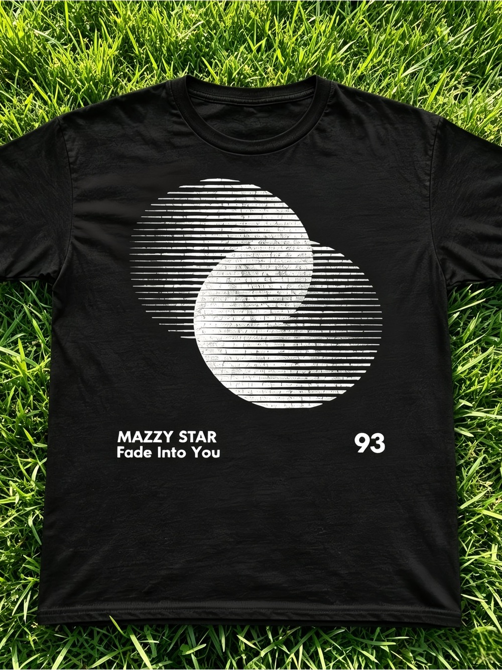 Y2K Mazzy Star Fade Into You graphic T-shirt, black, unisex.